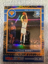 Pacome Dadiet New York Knicks Rookie - 2024 Haunted Hoops #234 - HOLO WEB FOIL