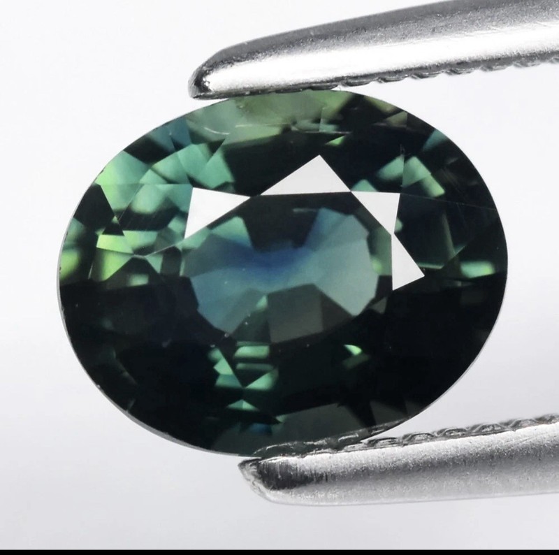 💎 1.01ct 6.5x5mm VS Oval Blue Green Sapphire - Heated Australia Gemstone