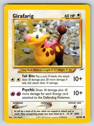 Girafarig 66/105 Neo Destiny Common Unlimited