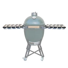 Stainless Steel Folding Side Shelves, Pair of 2, Fit for Large Big Green Egg ...
