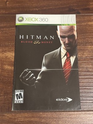 Hitman Blood Money XBOX 360 Instruction Manual Only