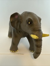Rare Large Elephant Soft Rubber Play Display Animals By Missi