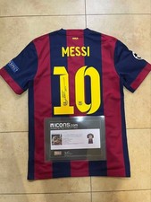 ICONS FC Barcelona Messi Autographed Jersey 14-15 Size M Unused