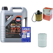 MAHLE Inspektionspaket 5L Liqui Moly Top Tec 4310 0W-30 für Alfa Romeo