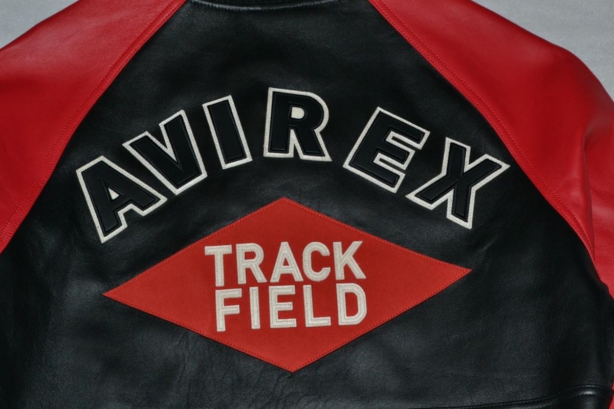 AUTHENTIC MENS Avirex TRACK & FIELD VARSITY JACKET BRAND NEW ALL