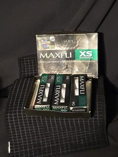 MaxFli XS Distance Large Core Balls 9 NEW Golf Balls 3 Sleeves In Box ...