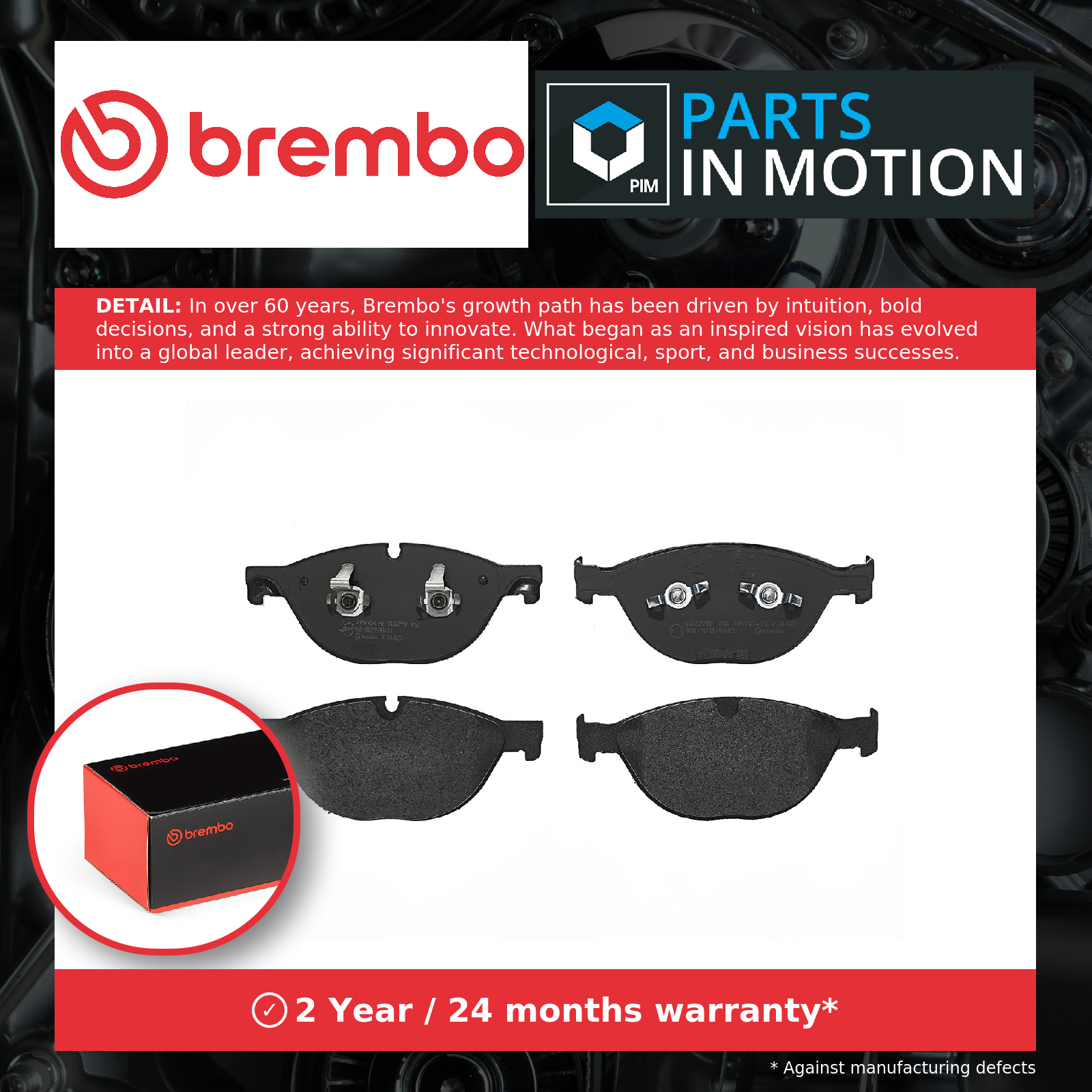 Fits BREMBO P 36 025 Brake Pad Set, disc brake P 36 025 Brake pads set front , - Image 5