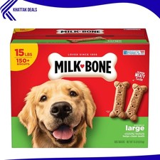Milk-Bone Original Flavor, Large Crunchy Dog Treat Biscuits, 15 lbs