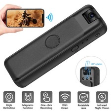 2-in-1 WiFi Camera Recorder 1080P Night Vision Magnetic Clip for Car