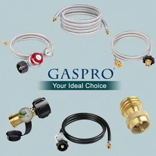 Propane Gas Fitting for Regulator and Hose, QCC x 1/4" Male NPT, Excess Flow,...