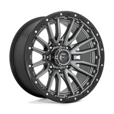 22x10 Fuel Wheels D680 Rebel Matte Gun Metal Black Bead Ring Rims 8x170 1pc