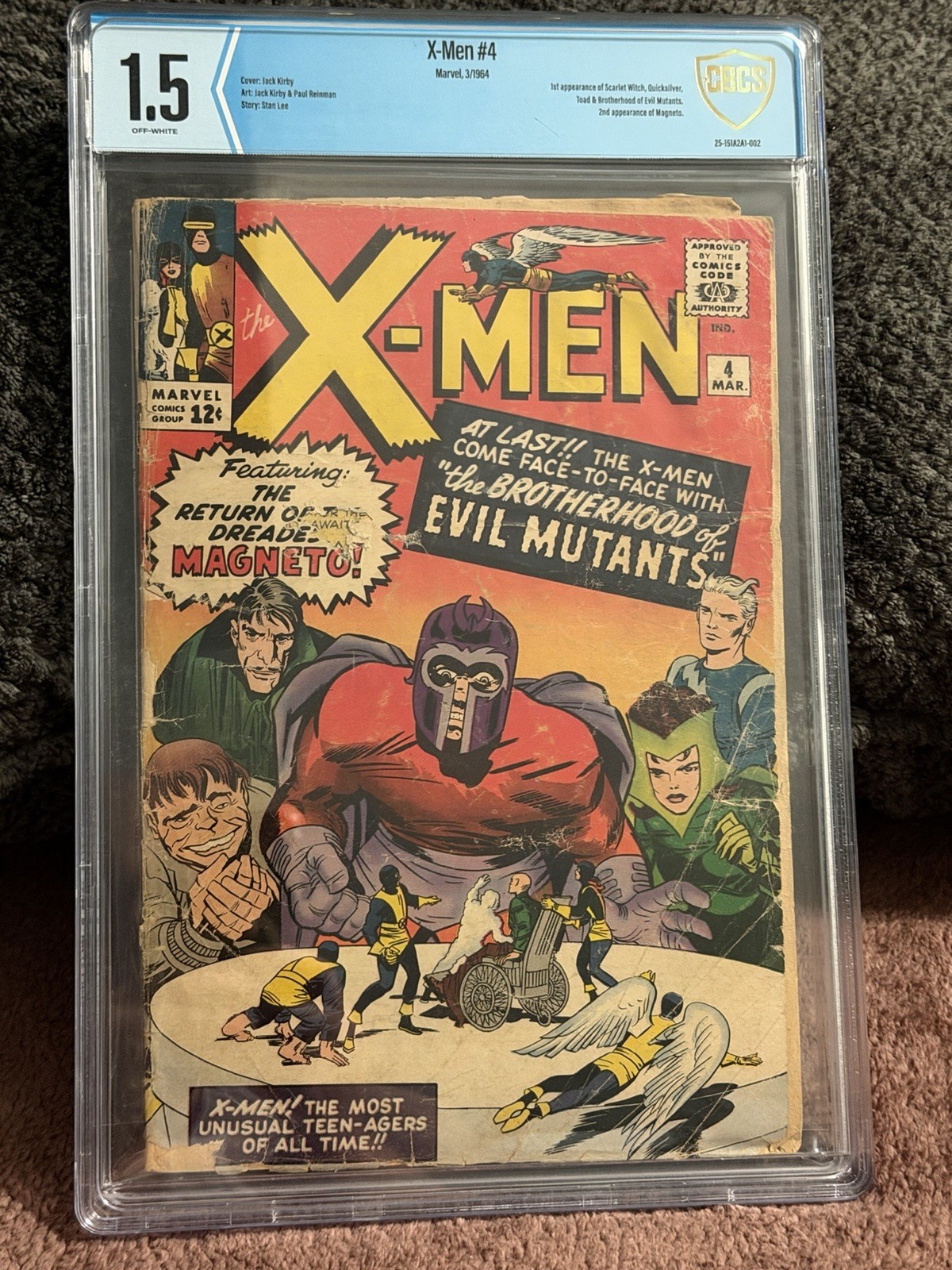 The X-Men #4 CBCS 1.5 (Marvel Comics March 1964)