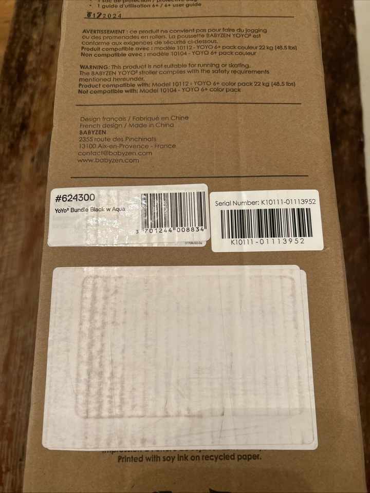 Babyzen Yoyo 2 Stroller & 6+ Color Pack Bundle Aqua Blue New Sealed - Image 3 of 4