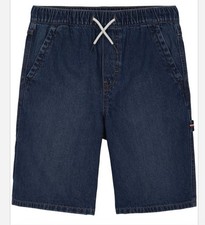 New Tommy Hilfiger Little Boys Pull on Denim Utility Shorts - Blue Size 5
