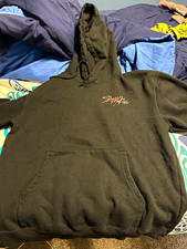 Stray Kids MANIAC Tour 2023 Men's XL Black Pullover Hoodie Graphic Pockets