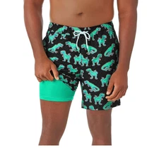 Member's Mark Mens Resort Swim Trunks Dinosaur Theme Size Medium