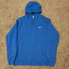 Nike Sportswear Club Fleece Pullover Hoodie Blue Men's Small — listing 6
