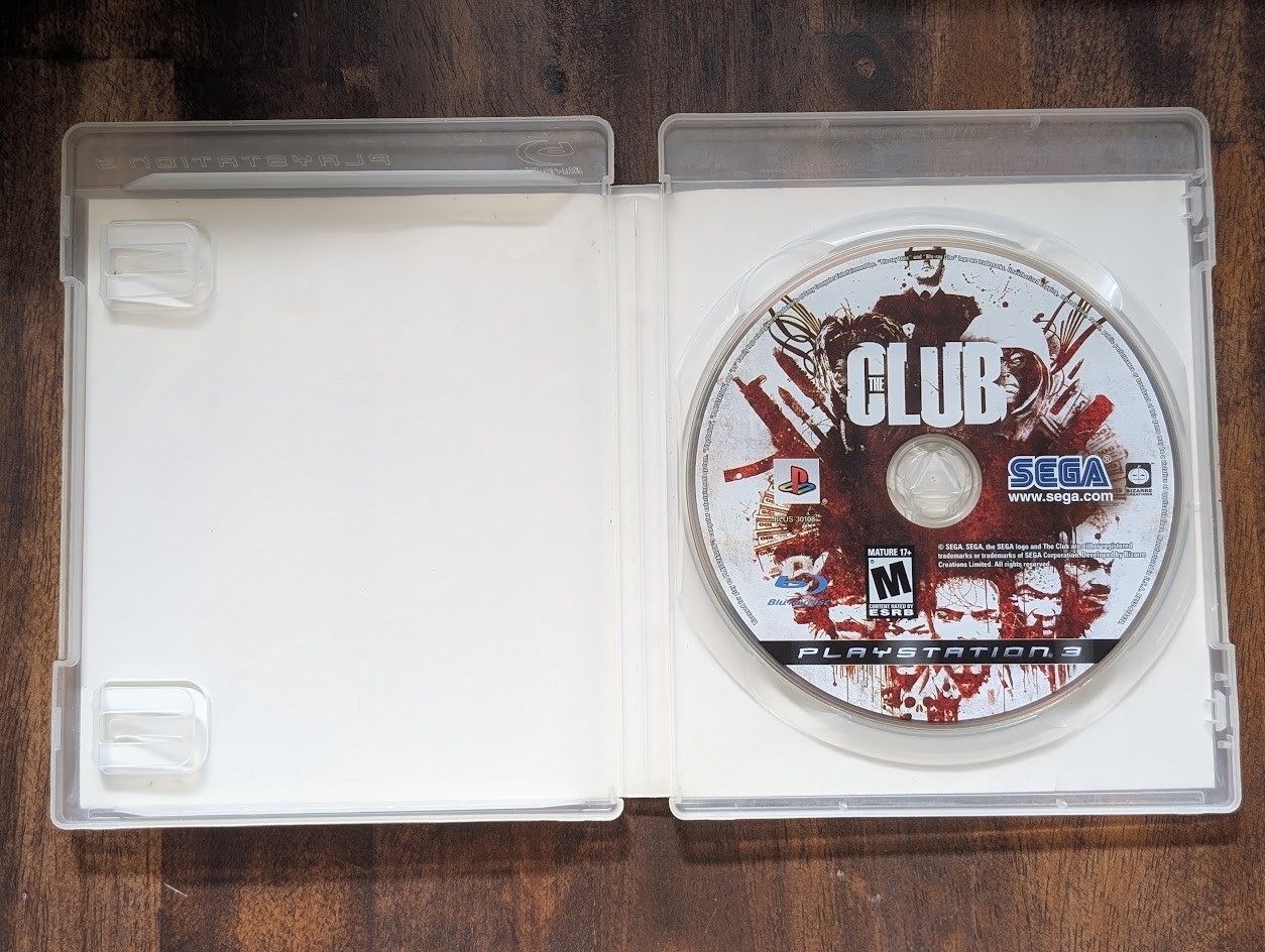 PS3 The Club *Untested Please See Description*