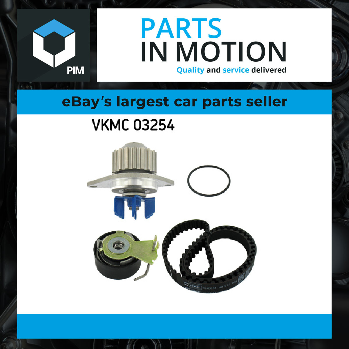 Timing Belt & Water Pump Kit fits PEUGEOT 207 WK 1.4 06 to 15 TU3A Set SKF New - Image 10