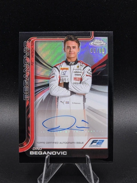 2025 Topps Chrome Formula 1 F1 Dino Beganovic Black Autograph 5/10 #CAC-BEG AUTO