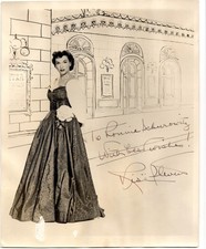 RISE STEVENS Autographed 8x10 Print PSA/DNA American Operatic Mezzo-Soprano 