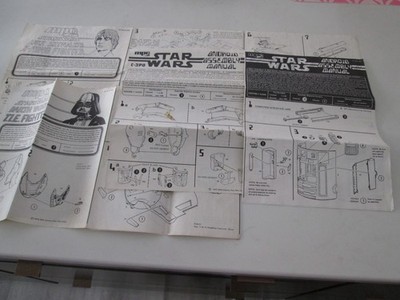 4 STAR WARS Model Instruction Sheets 1977-1978 , MPC