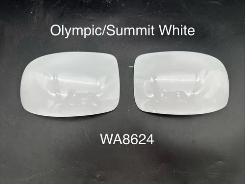 1999-2007 SILVERADO SIERRA MIRROR CAP TRIM Set Driver-Pass Olympic White WA8624