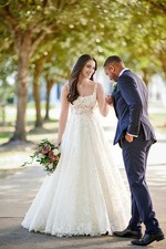 Martina Liana Wedding Dress   Sample Size 10, Never Worn, Never Altered