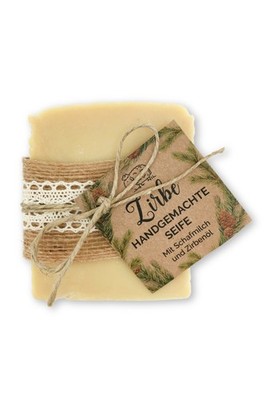 Schafmilchseife 150g Zirbe/Kaltgerührt Kokosöl Olivenol Bio-Schafmilch Lanolin