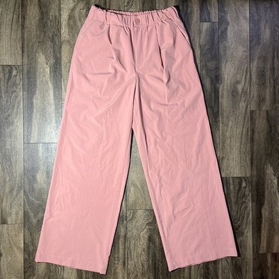 Varley Kayson Wide Leg Pant 29.5'' Women's S Ash Rose Soft Stretch Athleisure EUC