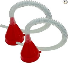Flexible Long Hose Fuel Funnel with Wide Mout...