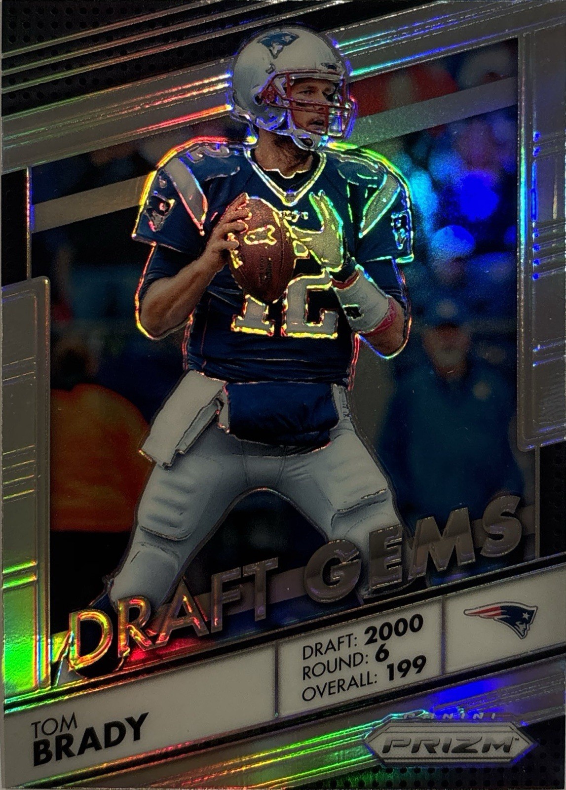 2016 Panini Prizm - Tom Brady Draft Gems Silver Prizm #18 Patriots