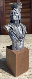 Chilmark Guardian Of The Plains Proud Warrior Sioux Pewter Statue ARTIST PROOF