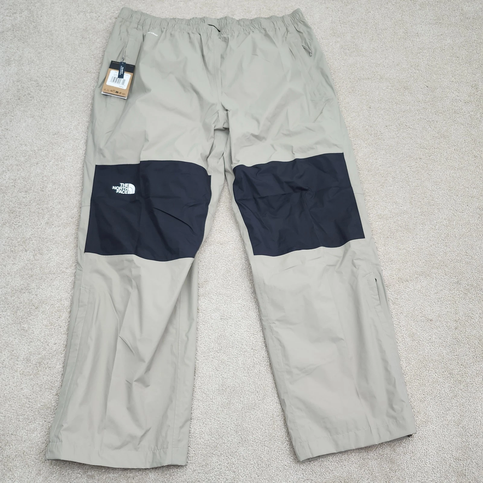 The North Face Men 3XL 32" Antora Rain Pants Clay Grey Relaxed Fit