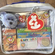 Ty Beanie Babies Official Club Platinum Membership Kit in Silver Case