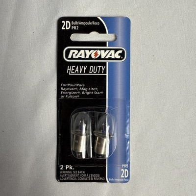 Rayovac Heavy Duty PR2 Replacement Bulbs for 2D Flashlights