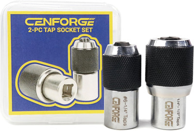 2-PC Tap Socket, Adjustable, 3/8'' Drive Tap Sockets for Taps, Reamers, Screw Ext