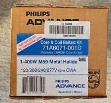Philips Advance 71a6071-001d Hid Metal Halide Ballast Kit Core Coil 400 W