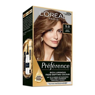 L'Oreal Paris Preference Bruges 5 Light Brown Permanent Hair Colour Glossy Dye