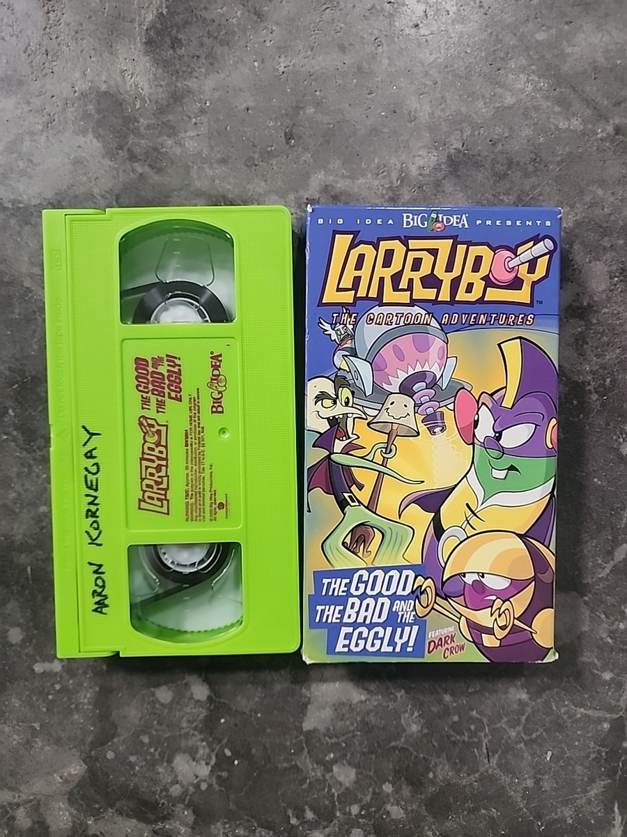 VeggieTales Larryboy VHS The Good The Bad The Eggly 2003 Green