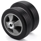 2 Pack 8 Inch Solid Rubber Replacement Wheels, Flat Free Hand Truck Tires wit