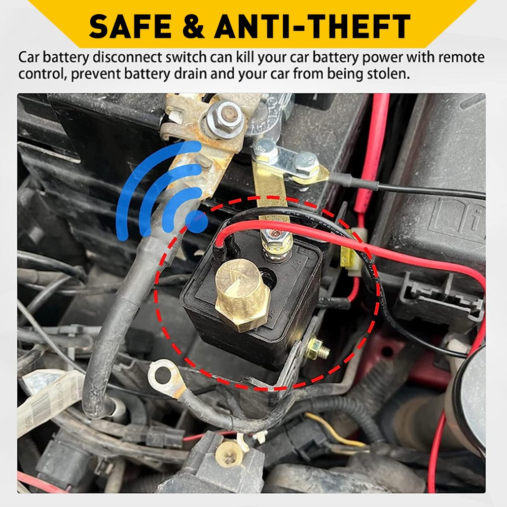 Side Post Remote Battery Disconnect Switch 12v 200A side post remote switch
