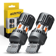 High Power Light 7443 Yellow WY21W AUXITO 4KP8 Series Amber Turn Signal 2X Bulbs