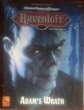 Advanced Dungeons & Dragons Ravenloft Adam's Wrath #9439 Module Map Included