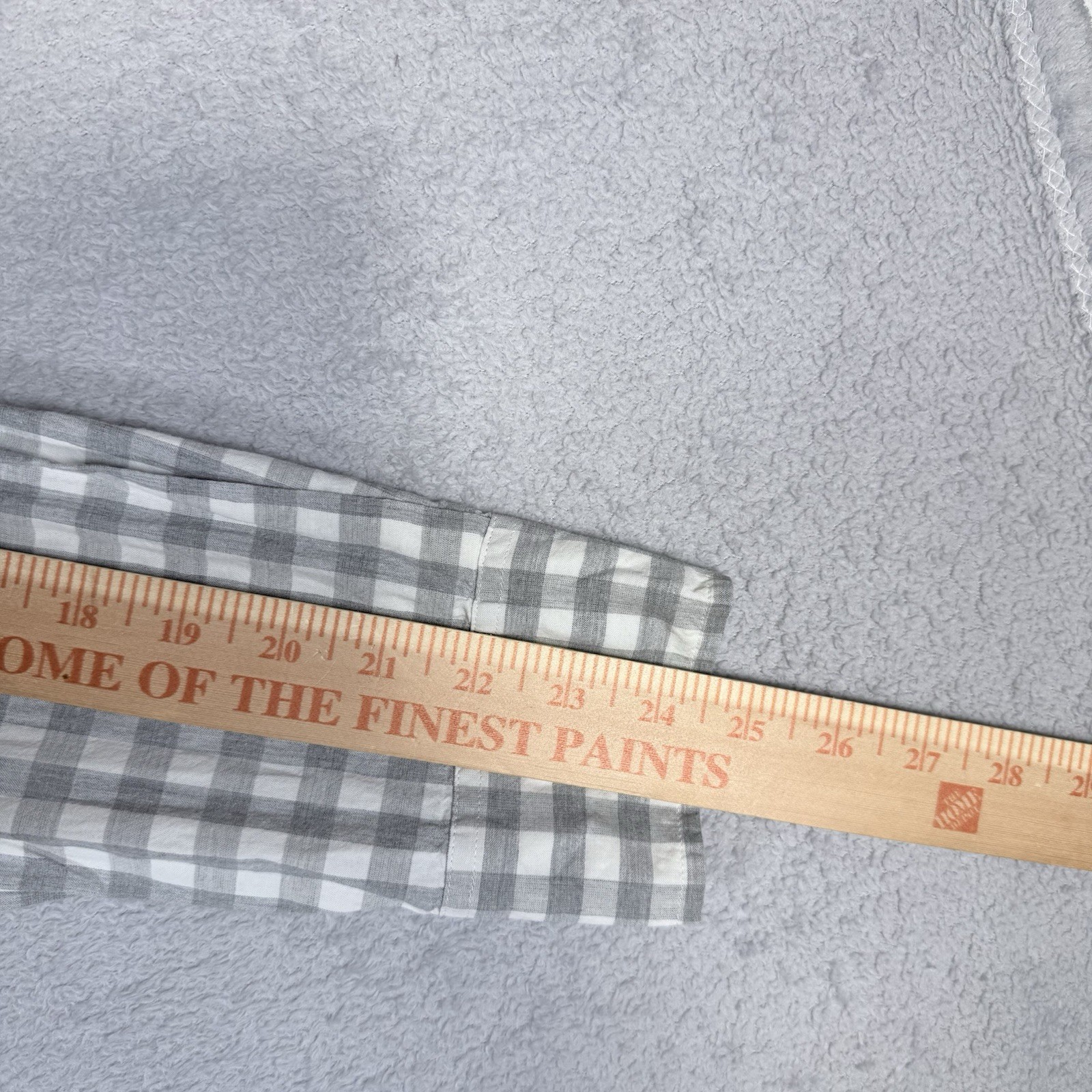 J.Crew Shirt Mens Medium White Gray Gingham Plaid Long Sleeve Slim Untucked VTG image 6