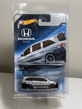 Hot Wheels Honda Series Odyssey Silver Black 8/8 MATTEL 2017 CREASE + Protector
