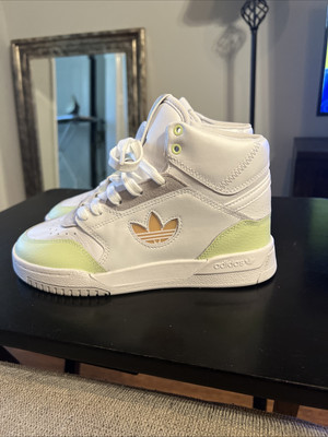 Adidas Drop Step XL High White Almost Lime W Size 5.5