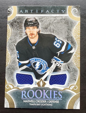 2024-25 Artifacts Maxwell Crozier Rookies Gold Materials Dual Relic 340/499 #193
