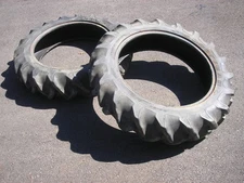 Power King Economy 2414 2416 2418 Tractor Goodyear 8.3-24 Ag Bar Lug Tires Used