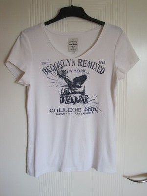 Tom Tailor T-Shirt Damen creme-weiß Gr. L / 40